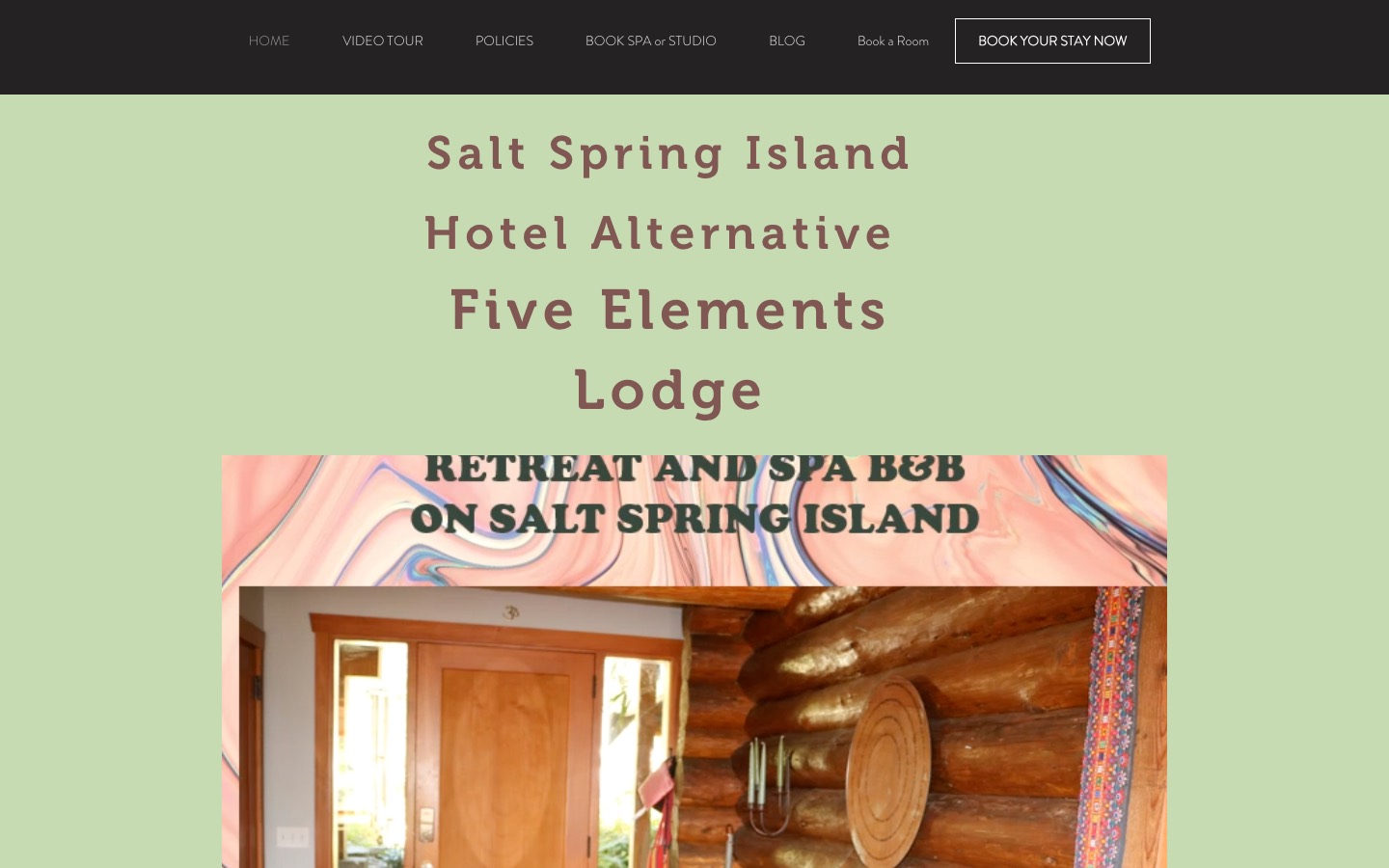 The current homepage